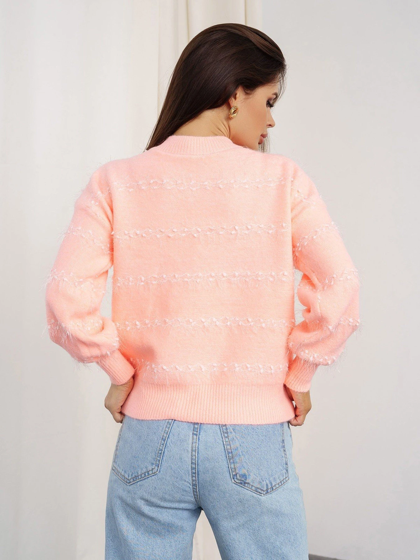 Свитры и кардиганы ISSA Plus модель WN20-320_peach Фото