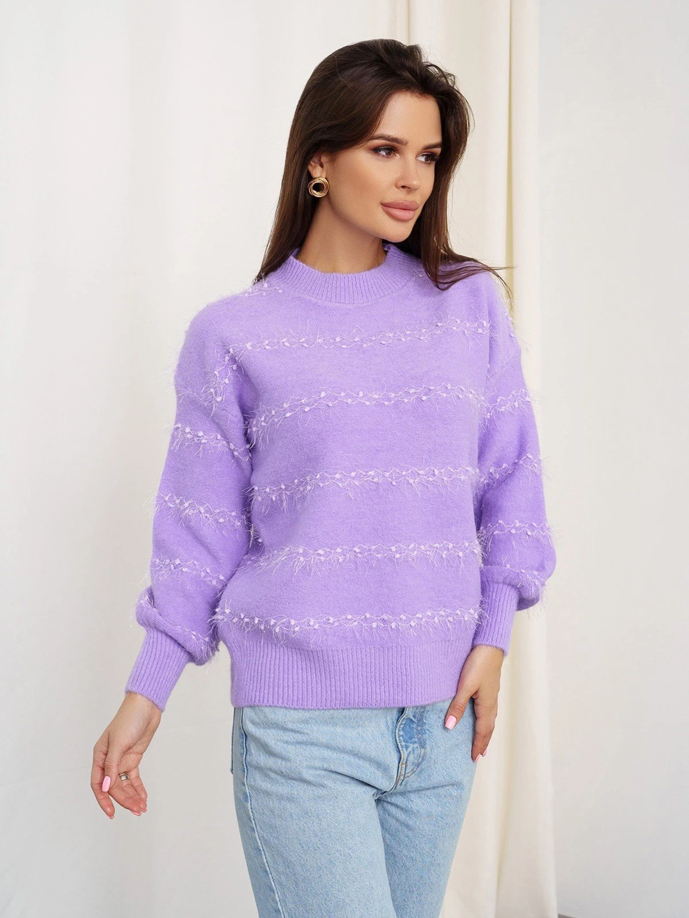 Светри та кардигани ISSA Plus модель WN20-320_lilac Фото