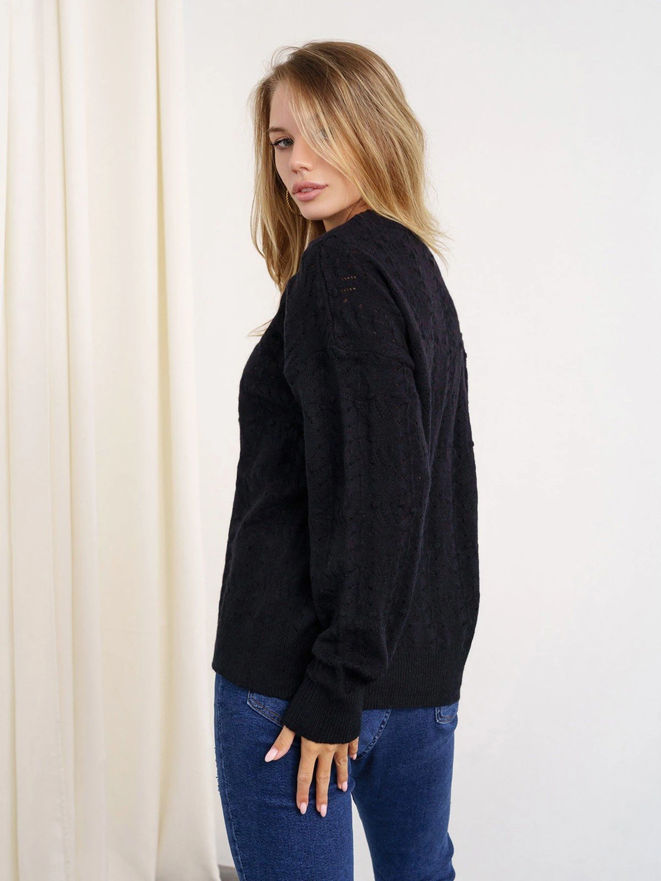 Светри та кардигани ISSA Plus модель WN20-321_black Фото