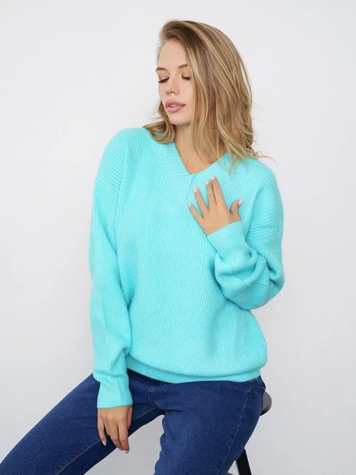 Свитры и кардиганы ISSA Plus модель WN20-324_blue Фото