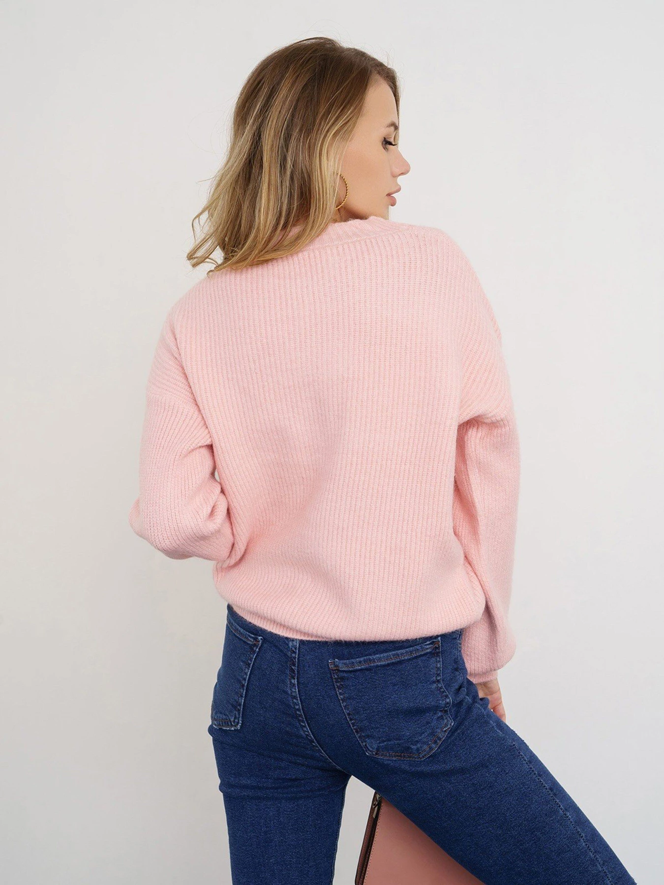 Свитры и кардиганы ISSA Plus модель WN20-324_pink Фото
