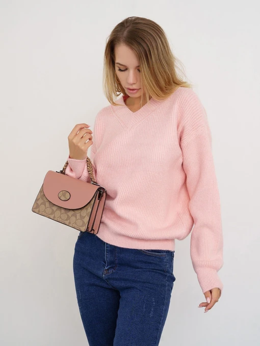 Свитры и кардиганы ISSA Plus модель WN20-324_pink Фото
