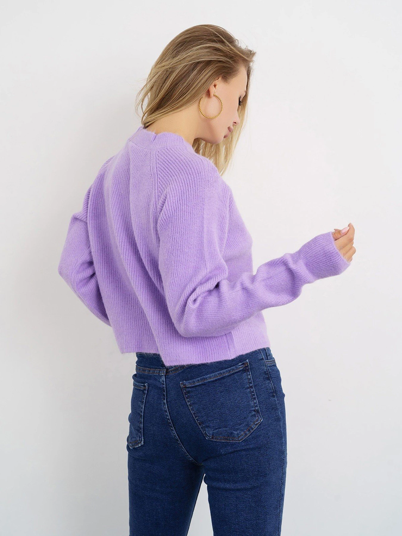 Светри та кардигани ISSA Plus модель WN20-326_lilac Светри та кардигани ISSA Plus модель WN20-326_lilac Фото