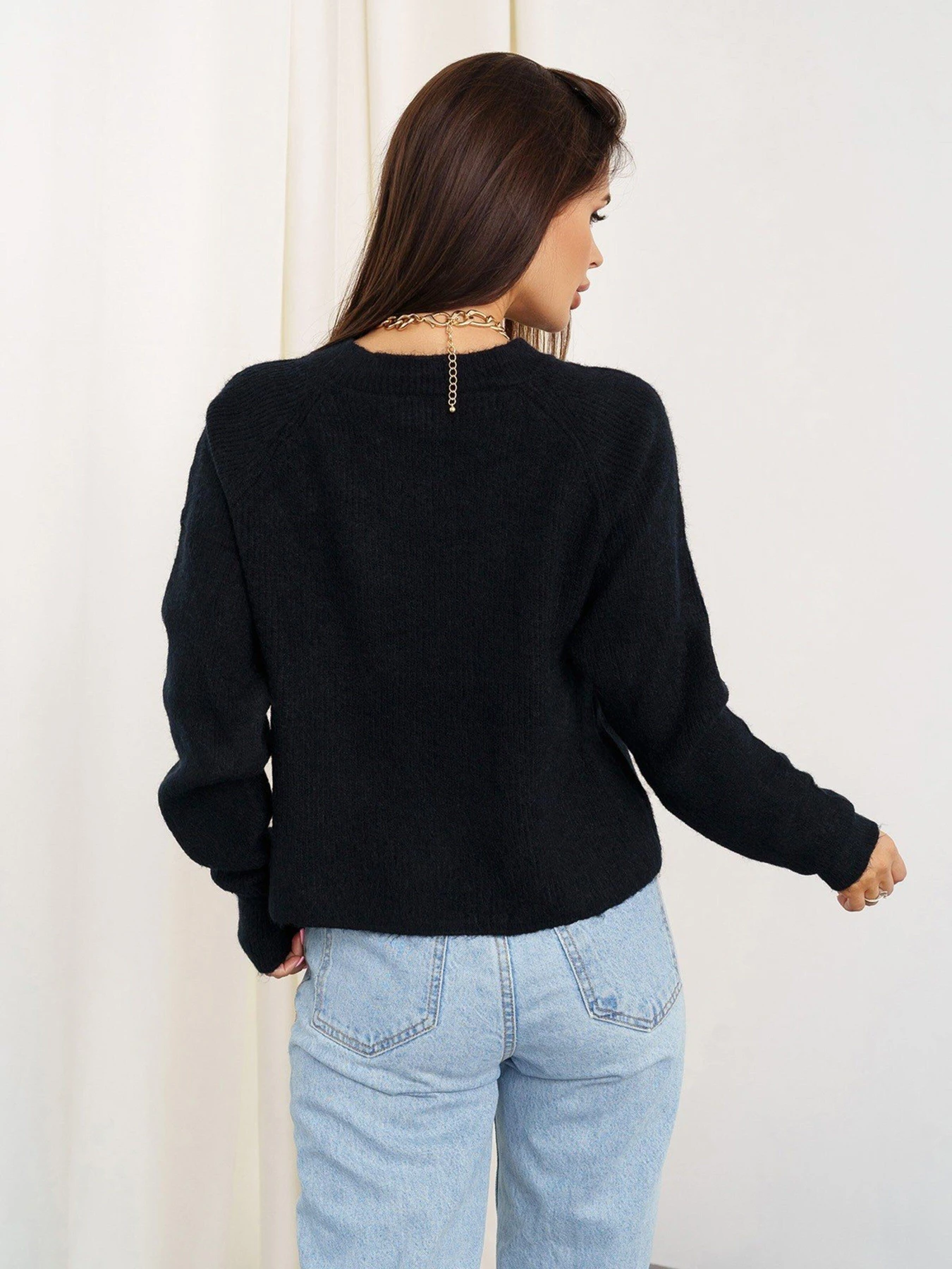 Светри та кардигани ISSA Plus модель WN20-326_black Светри та кардигани ISSA Plus модель WN20-326_black Фото