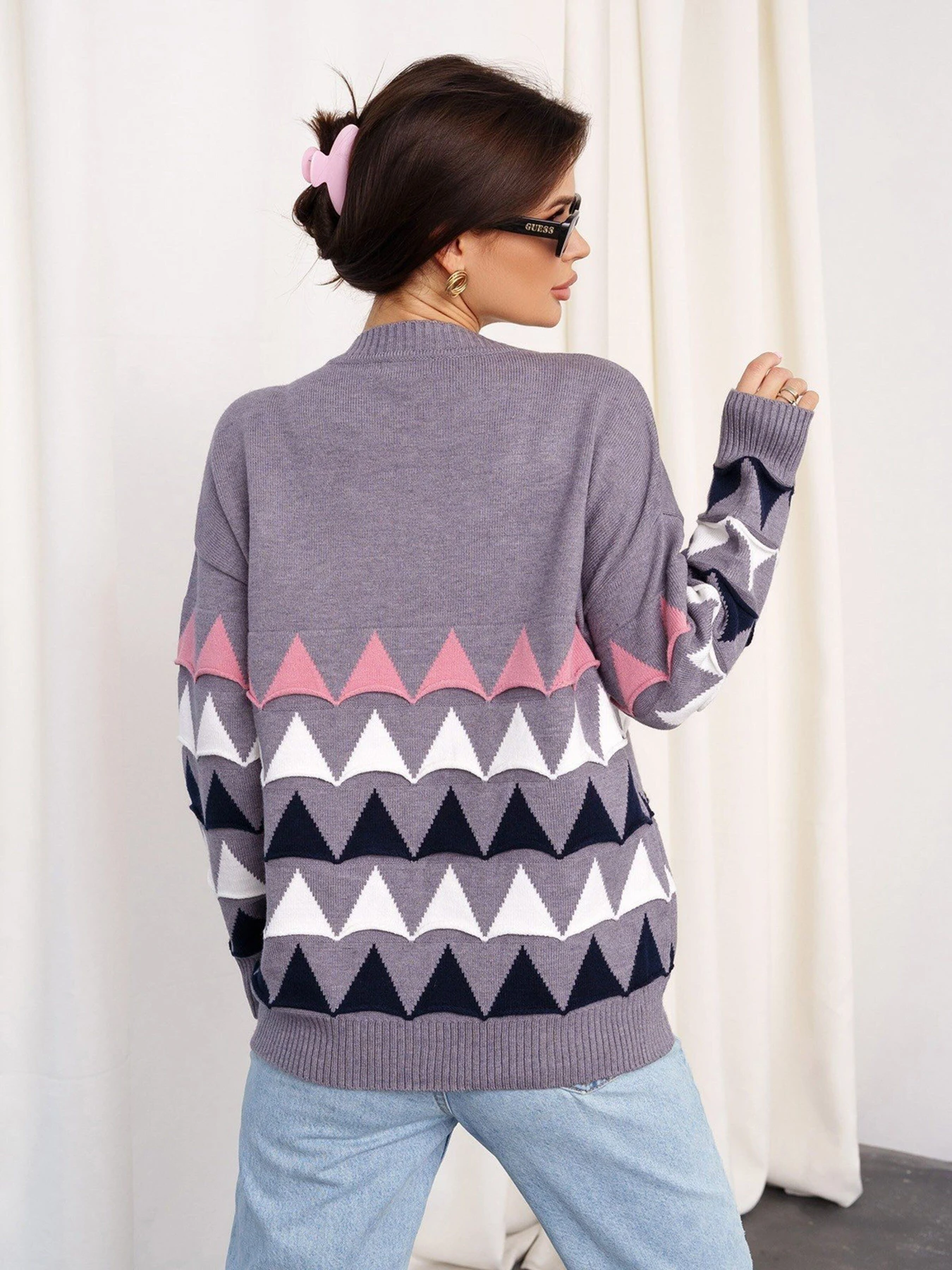 Светри та кардигани ISSA Plus модель WN20-328_grey Фото