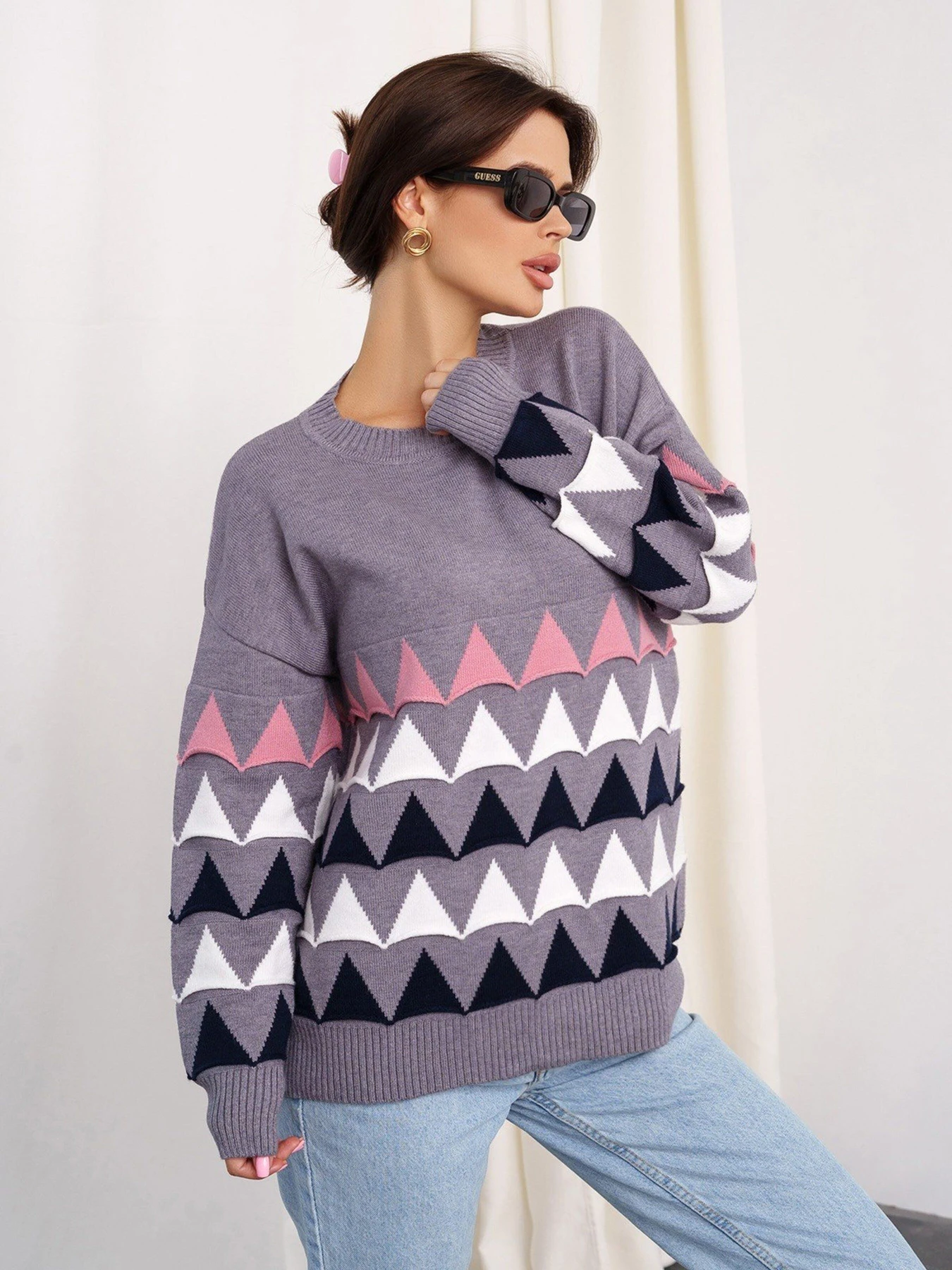 Светри та кардигани ISSA Plus модель WN20-328_grey Фото