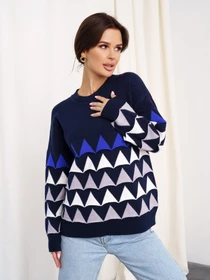 Светри та кардигани ISSA Plus модель WN20-328_darkblue Фото