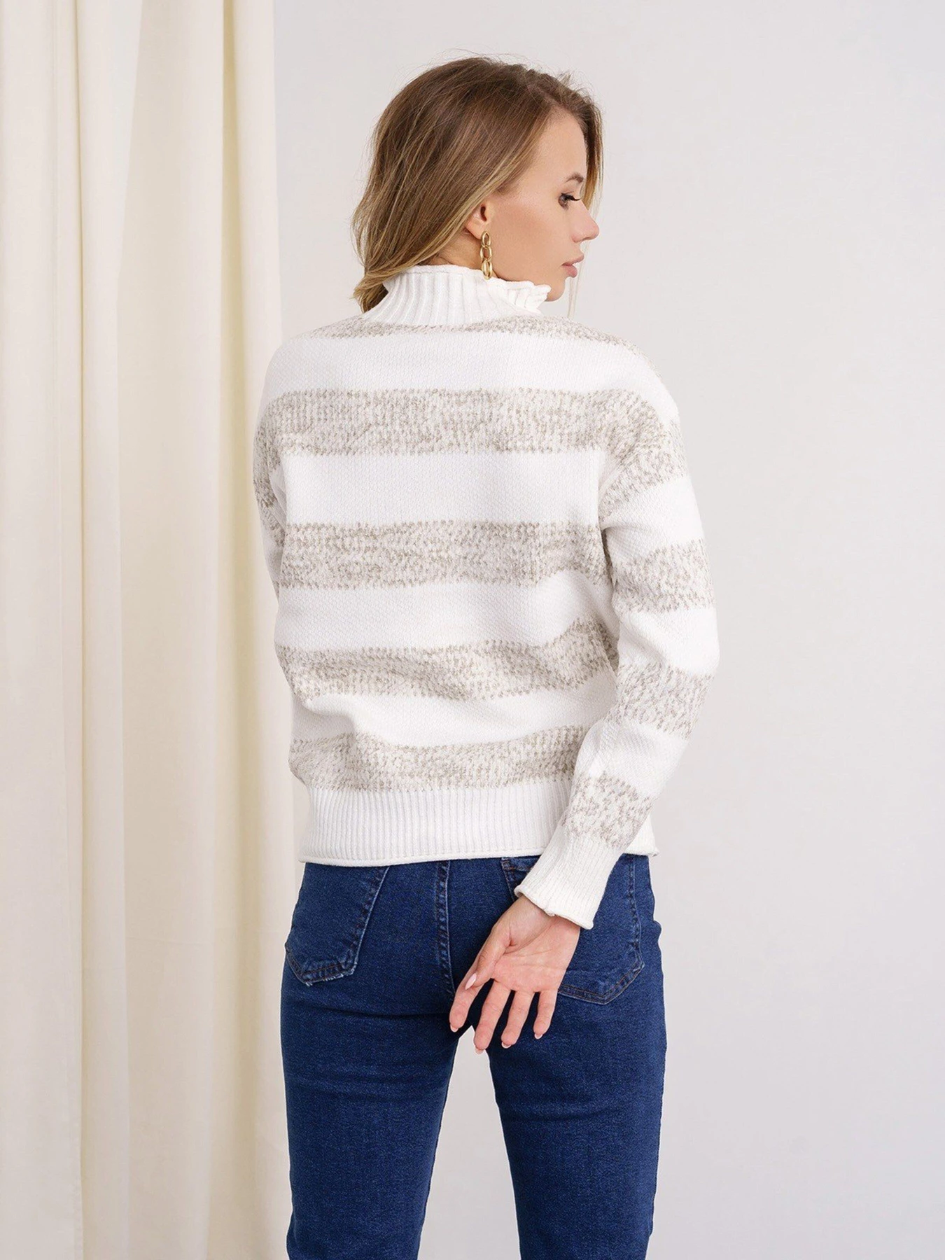 Светри та кардигани ISSA Plus модель WN20-331_whitegrey Светри та кардигани ISSA Plus модель WN20-331_whitegrey Фото
