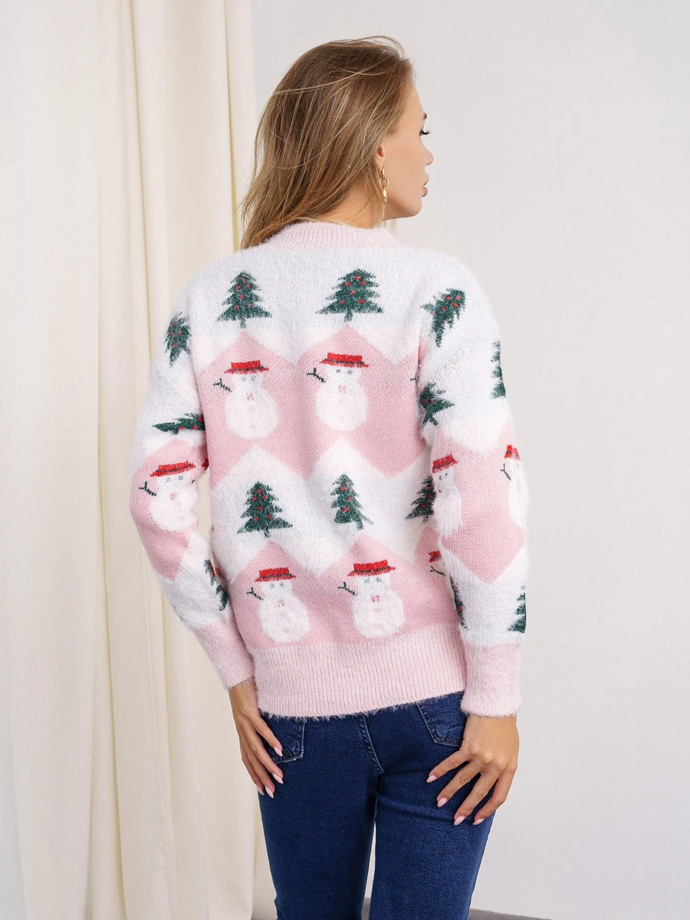Свитры и кардиганы ISSA Plus модель WN20-332_pink Фото