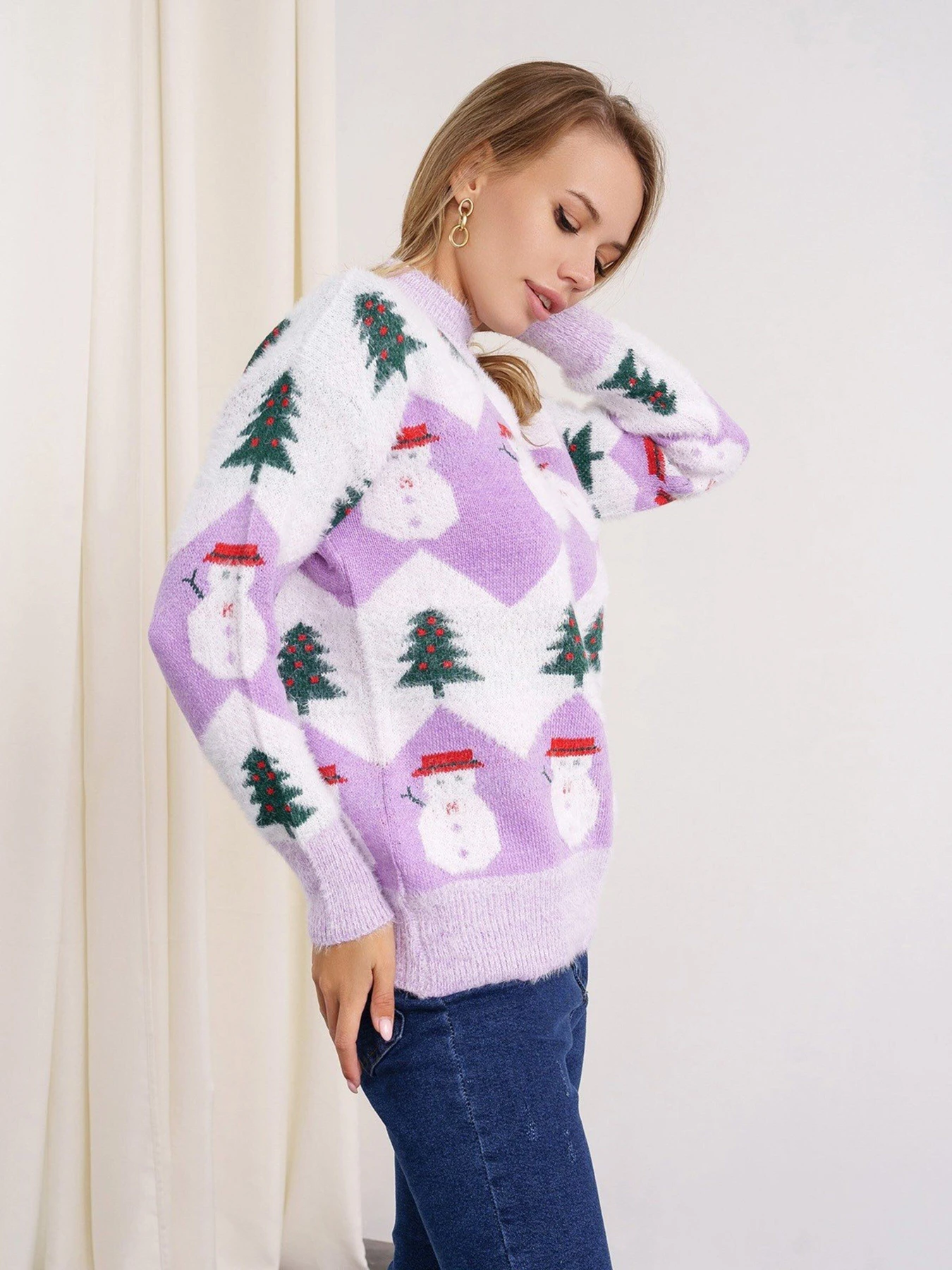 Светри та кардигани ISSA Plus модель WN20-332_lilac Фото