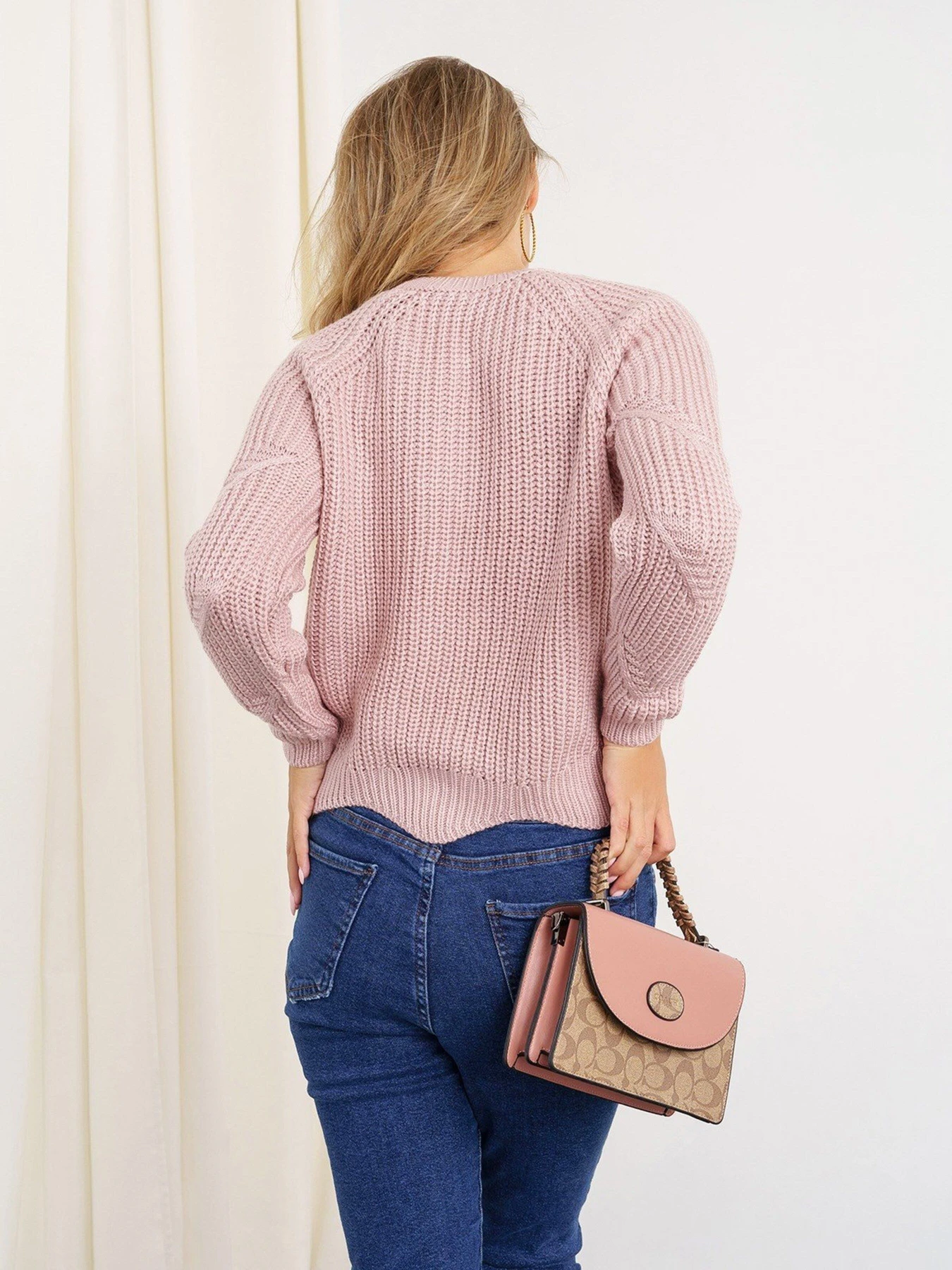 Свитры и кардиганы ISSA Plus модель WN20-335_pink Фото