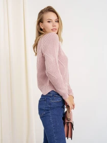 Свитры и кардиганы ISSA Plus модель WN20-335_pink Фото