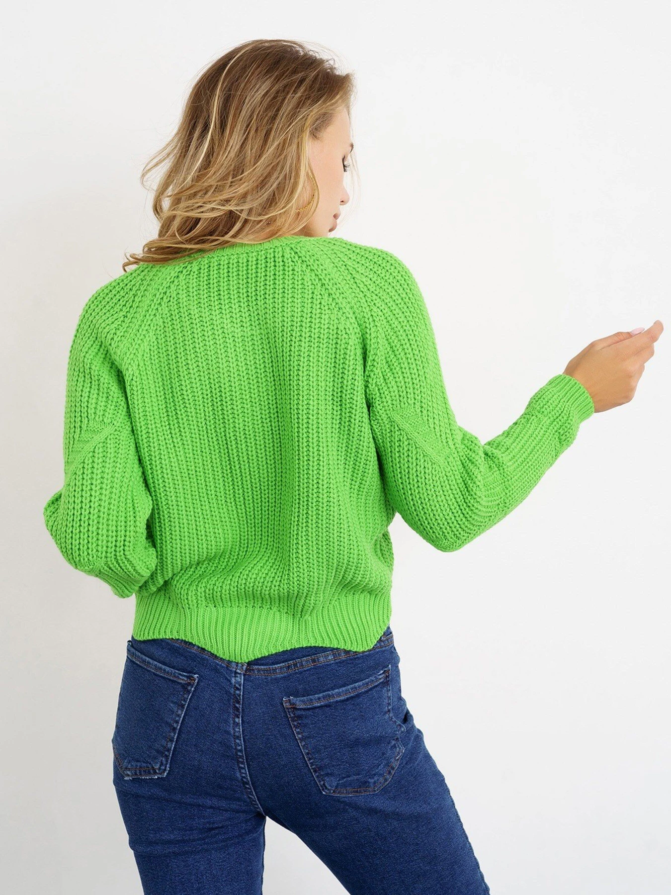 Свитры и кардиганы ISSA Plus модель WN20-335_lightgreen Фото