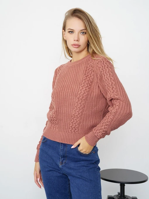 Свитры и кардиганы ISSA Plus модель WN20-337_darkpink Фото