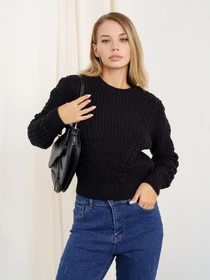 Свитры и кардиганы ISSA Plus модель WN20-337_black Фото