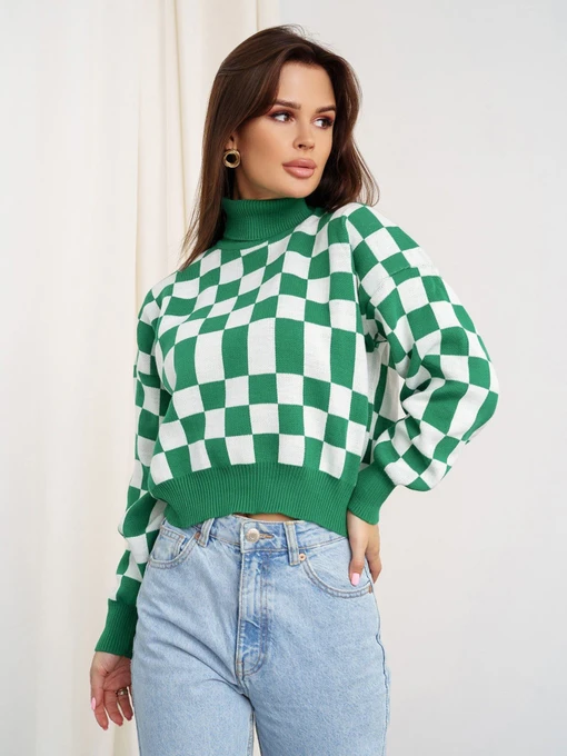 Свитры и кардиганы ISSA Plus модель WN20-338_green Фото