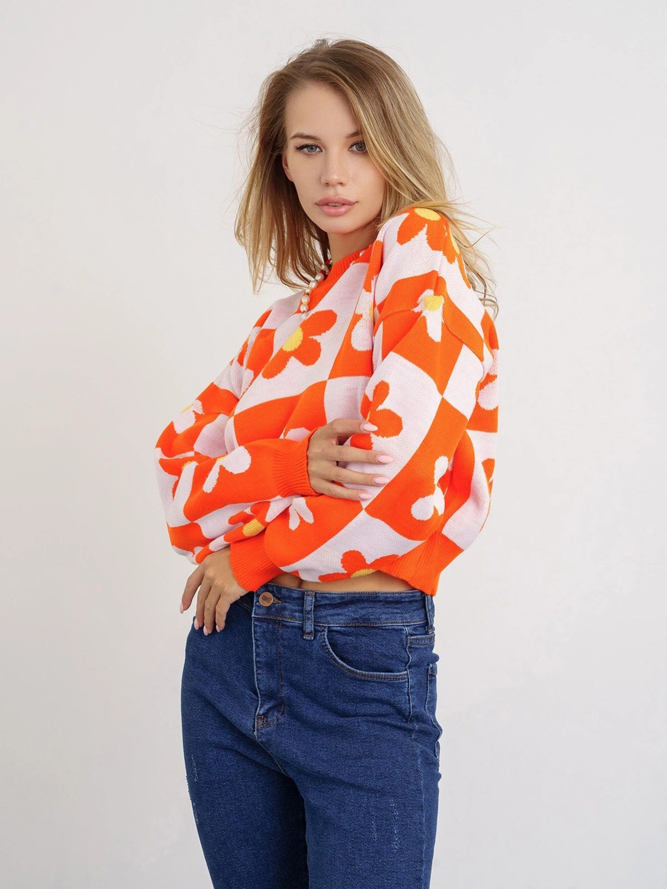Свитры и кардиганы ISSA Plus модель WN20-339_orange Фото
