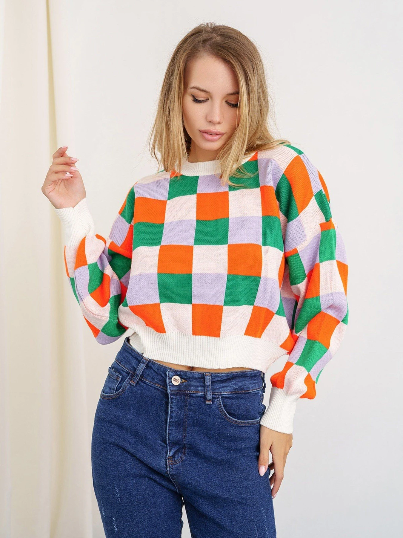 Светри та кардигани ISSA Plus модель WN20-341_greenmilky Фото
