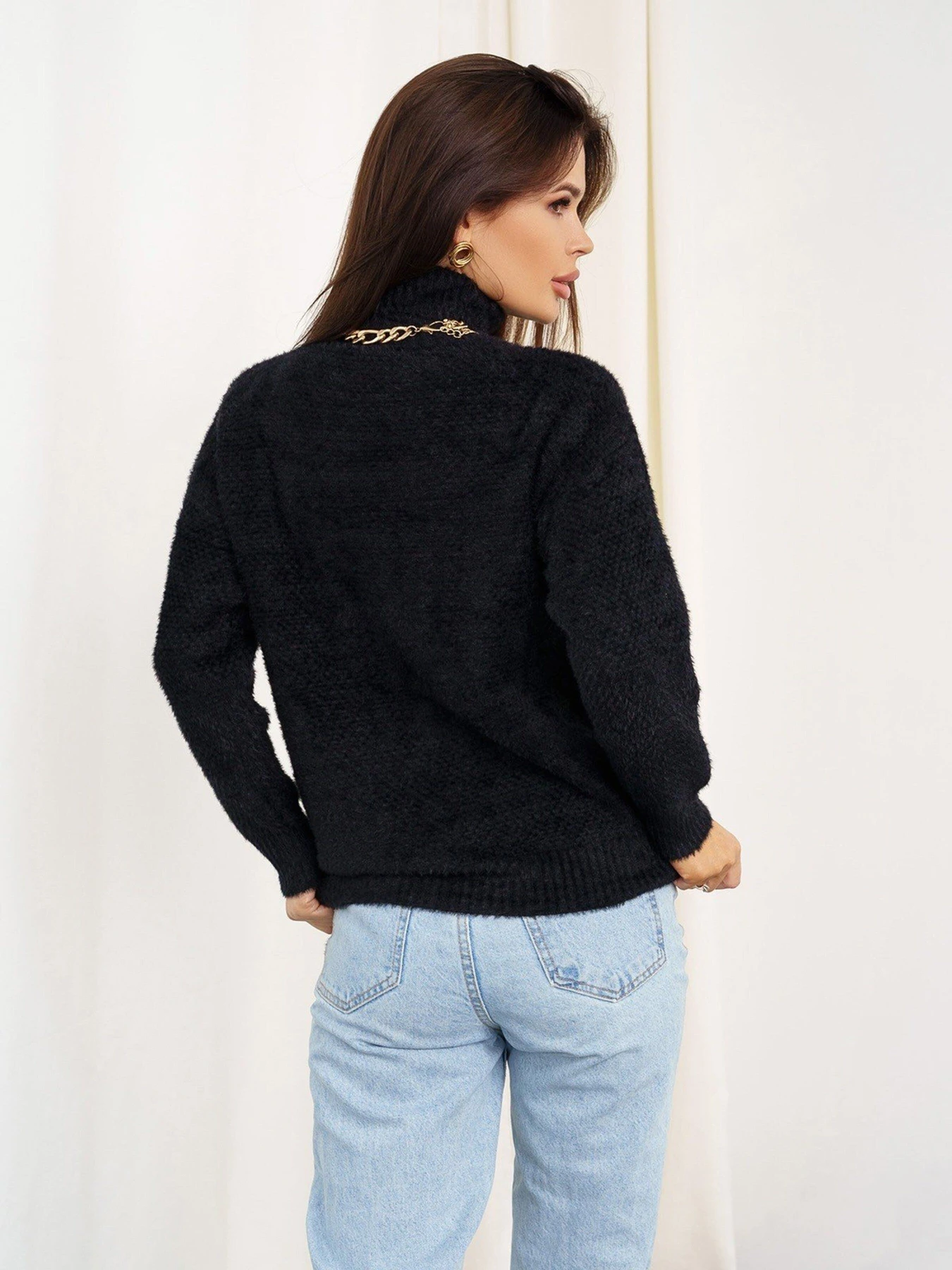 Светри та кардигани ISSA Plus модель WN20-346_black Светри та кардигани ISSA Plus модель WN20-346_black Фото