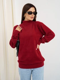Светри та кардигани ISSA Plus модель WN20-347_burgundy Фото