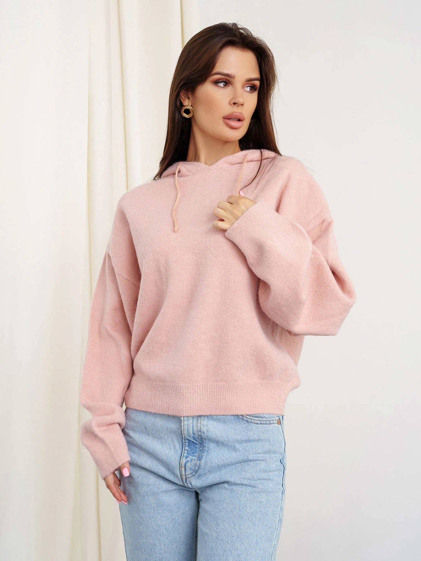 Свитры и кардиганы ISSA Plus модель WN20-349_pink Фото