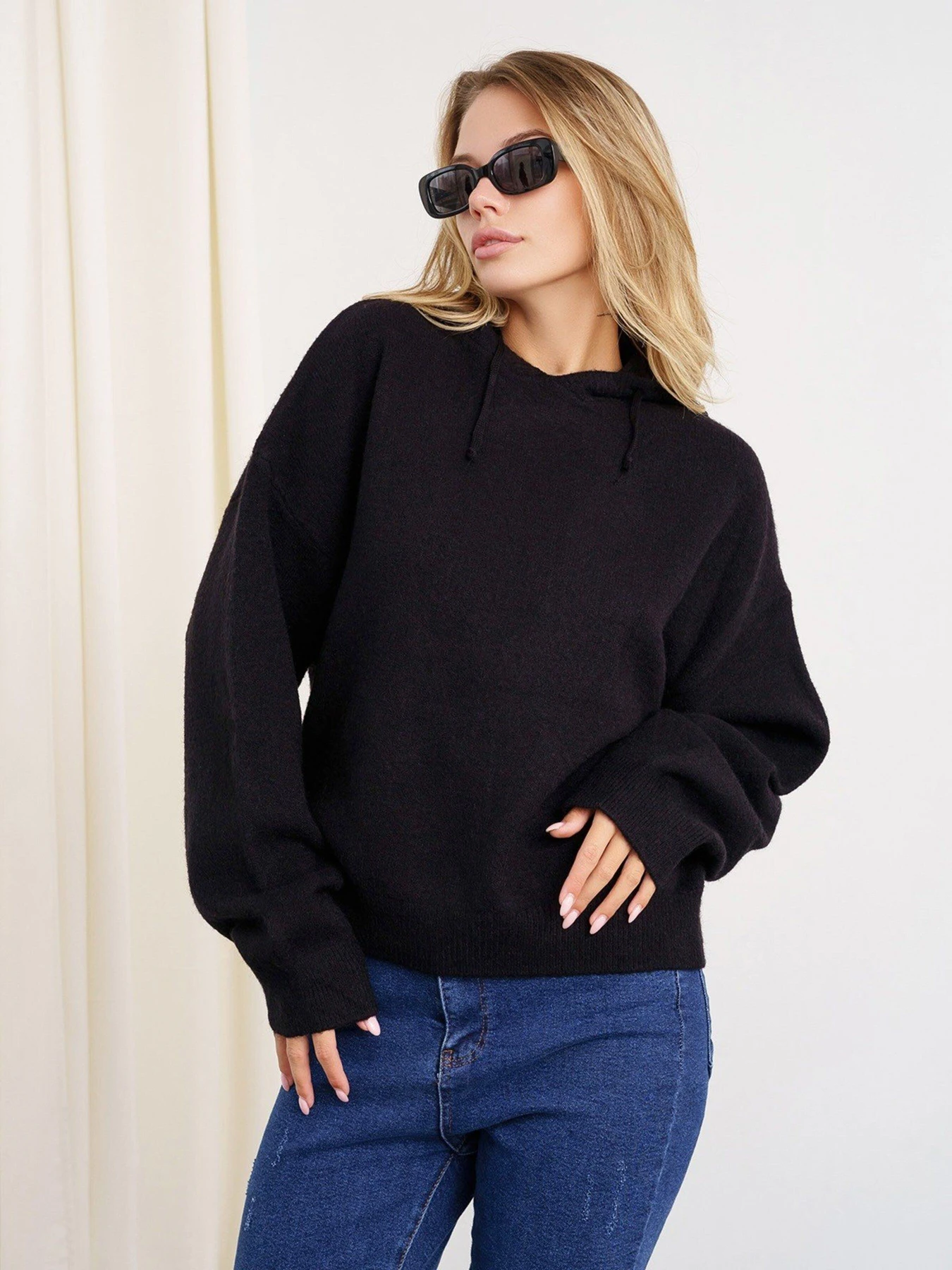 Светри та кардигани ISSA Plus модель WN20-349_black Светри та кардигани ISSA Plus модель WN20-349_black Фото