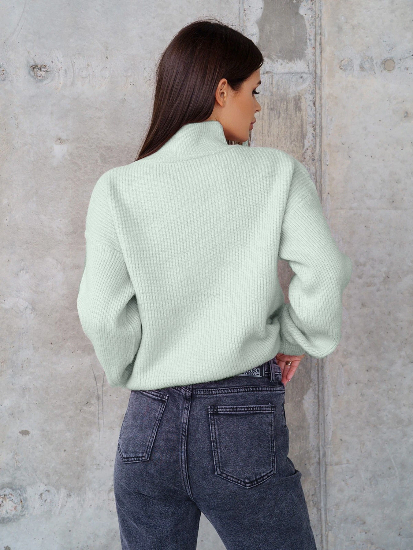 Свитры и кардиганы ISSA Plus модель WN20-322_mint Фото