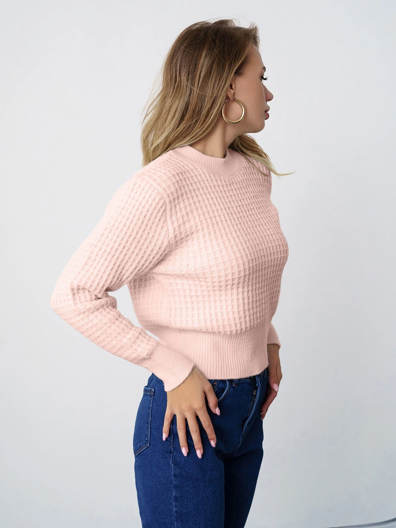Свитры и кардиганы ISSA Plus модель WN20-323_pink Фото
