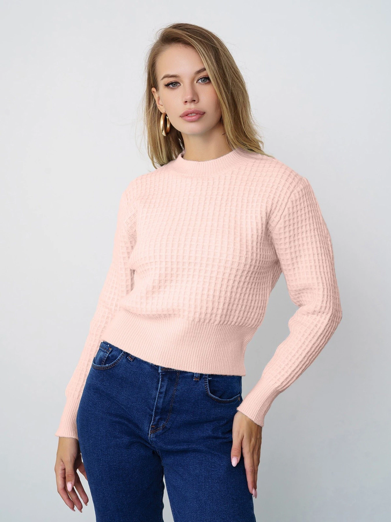 Свитры и кардиганы ISSA Plus модель WN20-323_pink Фото