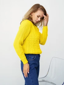 Светри та кардигани ISSA Plus модель WN20-334_yellow Фото