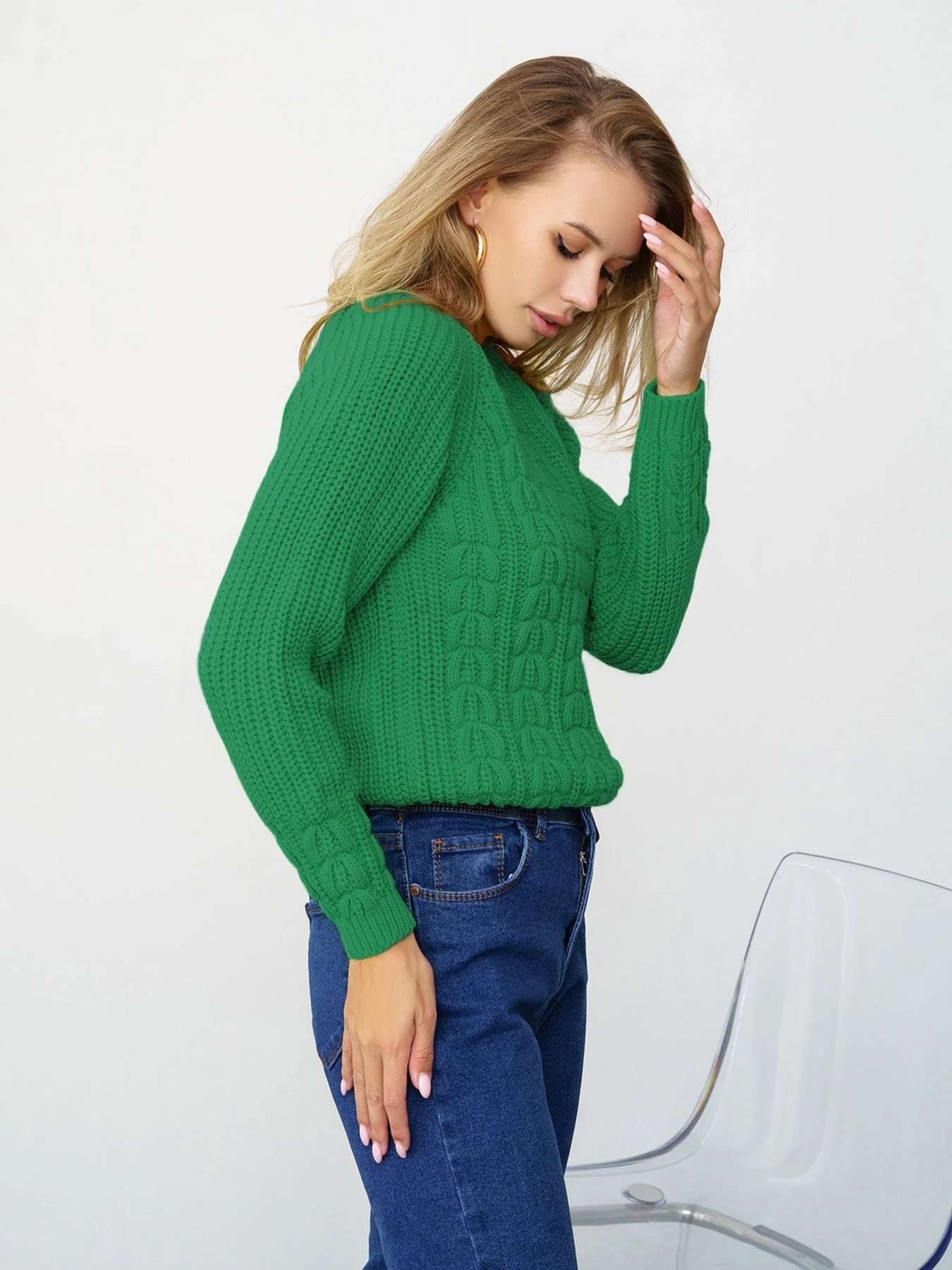 Светри та кардигани ISSA Plus модель WN20-334_green Фото