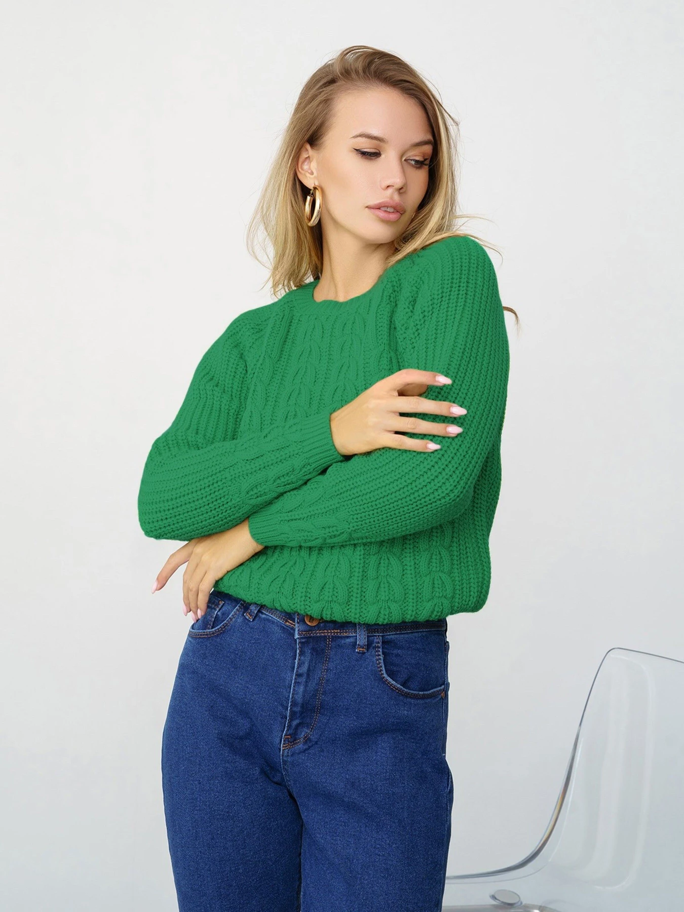 Светри та кардигани ISSA Plus модель WN20-334_green Фото