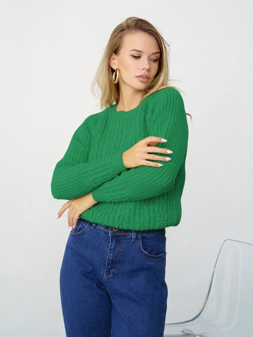 Свитры и кардиганы ISSA Plus модель WN20-334_green Фото