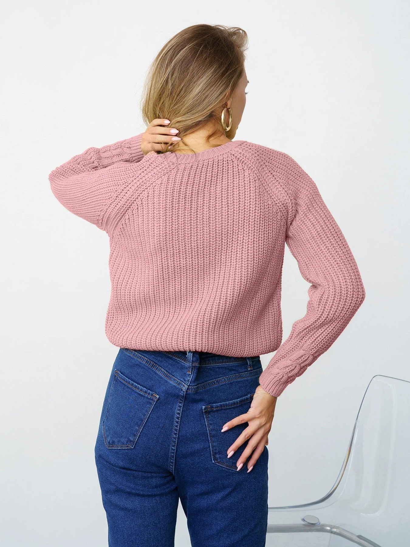Светри та кардигани ISSA Plus модель WN20-334_darkpink Фото