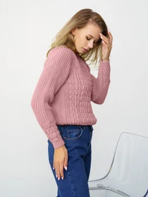 Светри та кардигани ISSA Plus модель WN20-334_darkpink Фото