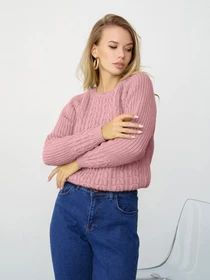 Светри та кардигани ISSA Plus модель WN20-334_darkpink Фото