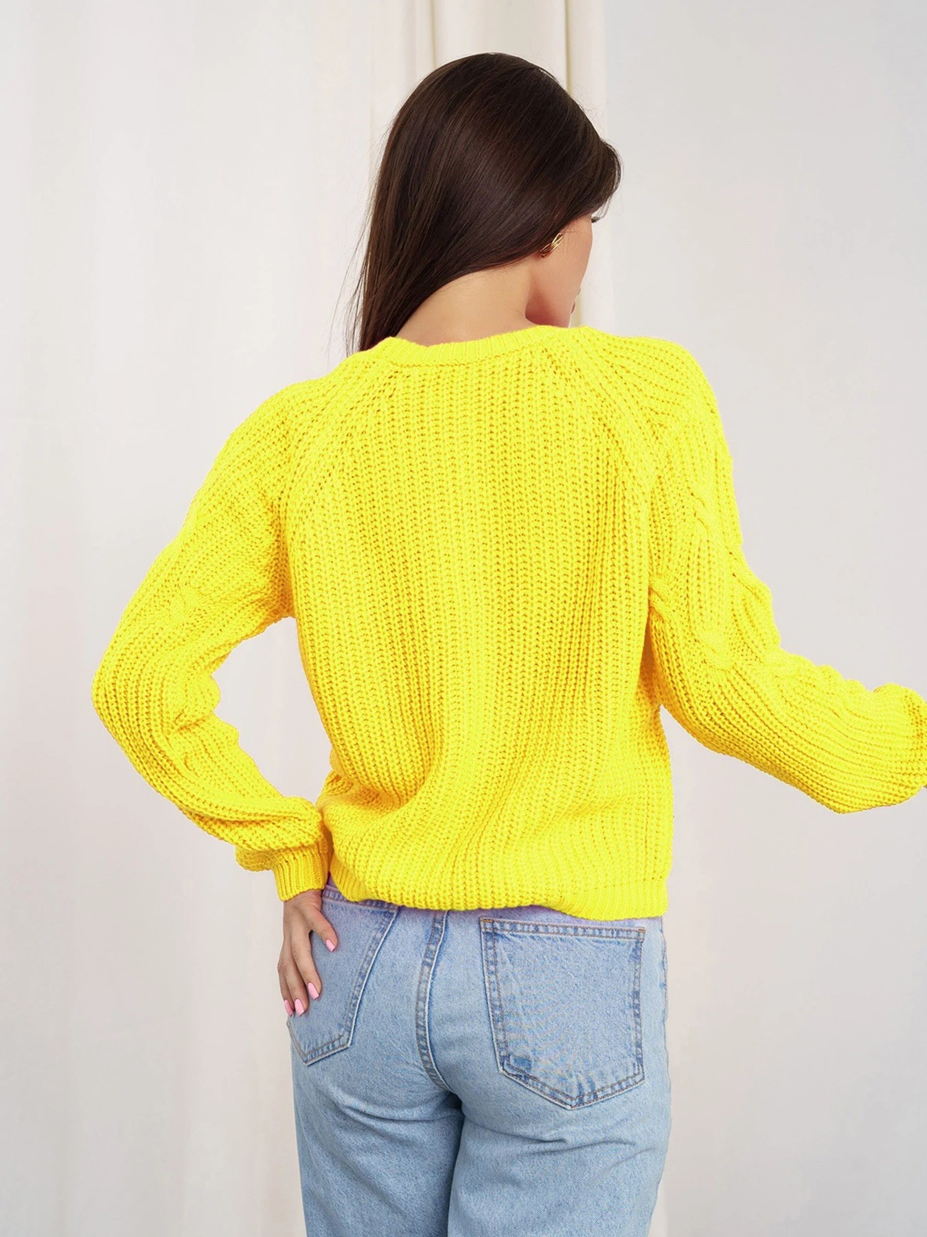 Светри та кардигани ISSA Plus модель WN20-336_yellow Светри та кардигани ISSA Plus модель WN20-336_yellow Фото