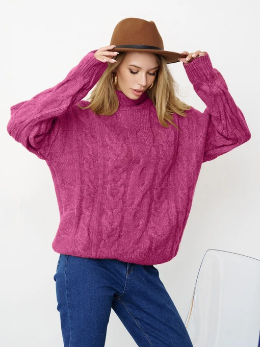 Свитры и кардиганы ISSA Plus модель WN20-348_purple Фото