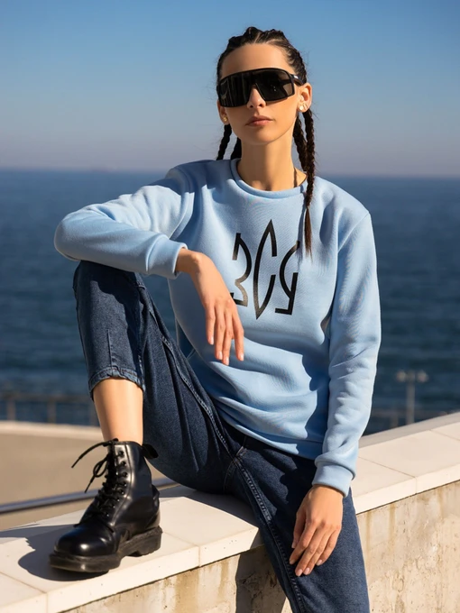 Худи и свитшоты ISSA Plus модель 13602_blue Фото