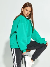 Худи и свитшоты ISSA Plus модель SA-331_green Фото