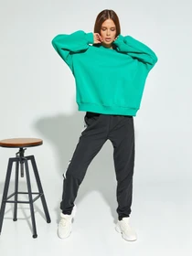 Худи и свитшоты ISSA Plus модель SA-331_green Фото