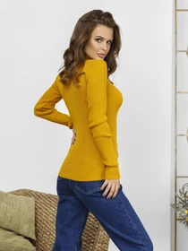 Свитры и кардиганы ISSA Plus модель WN19-95_mustard Фото