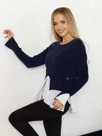 Светри та кардигани ISSA Plus модель WN20-215_darkblue Фото