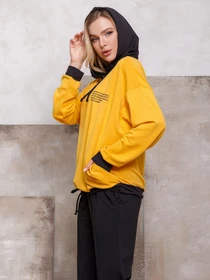 Худи и свитшоты ISSA Plus модель 12422_mustard Фото