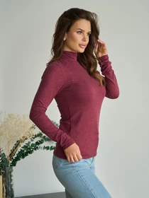 Свитры и кардиганы ISSA Plus модель 2431_бордовый Фото