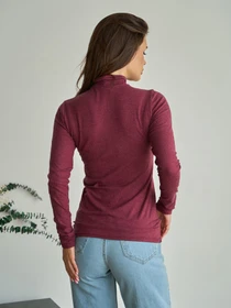 Свитры и кардиганы ISSA Plus модель 2431_бордовый Фото