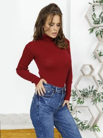 Светри та кардигани ISSA Plus модель WN19-95_burgundy Фото