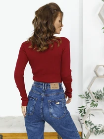 Светри та кардигани ISSA Plus модель WN19-95_burgundy Фото