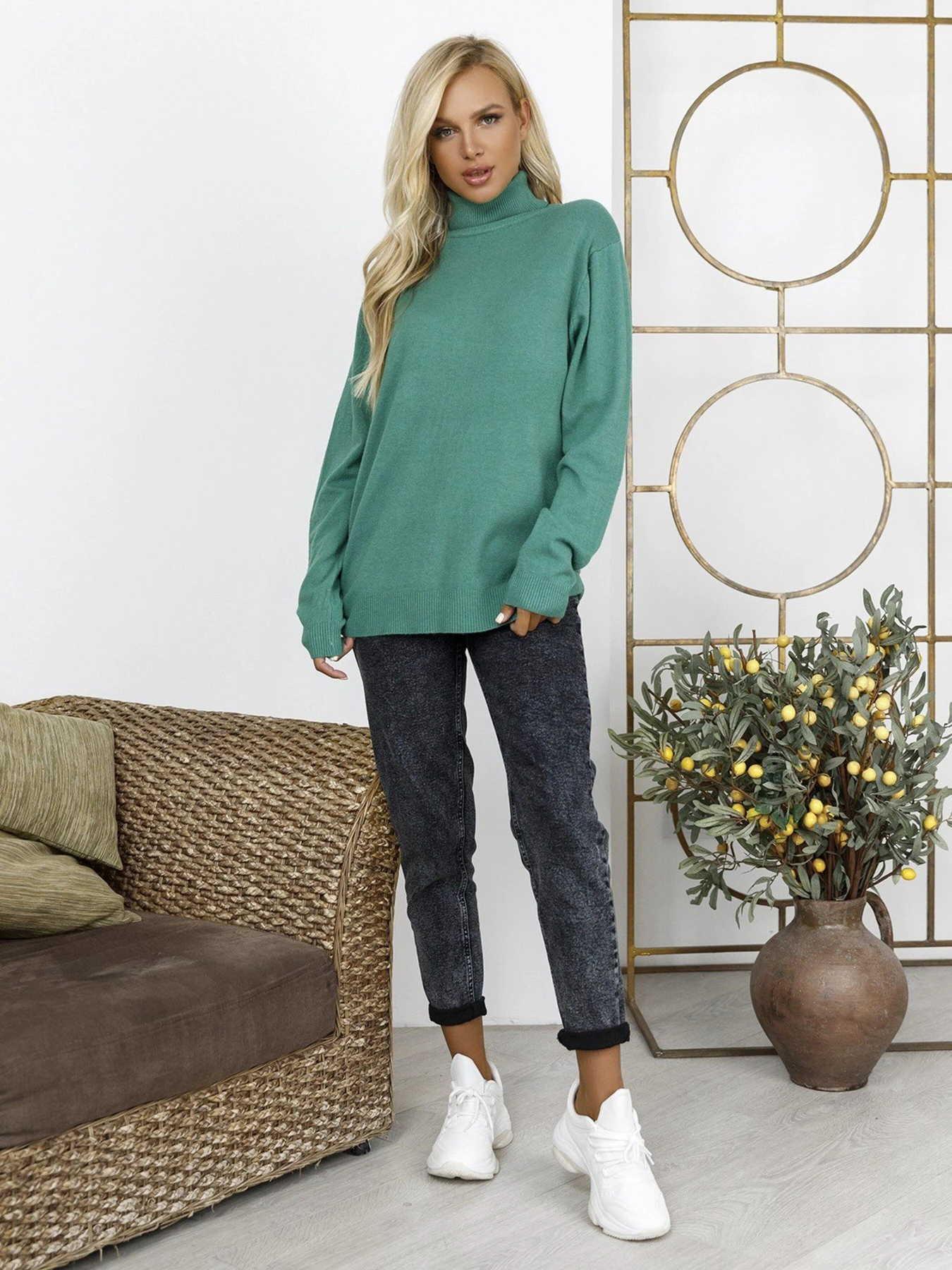 Светри та кардигани ISSA Plus модель WN19-99_green Светри та кардигани ISSA Plus модель WN19-99_green Фото