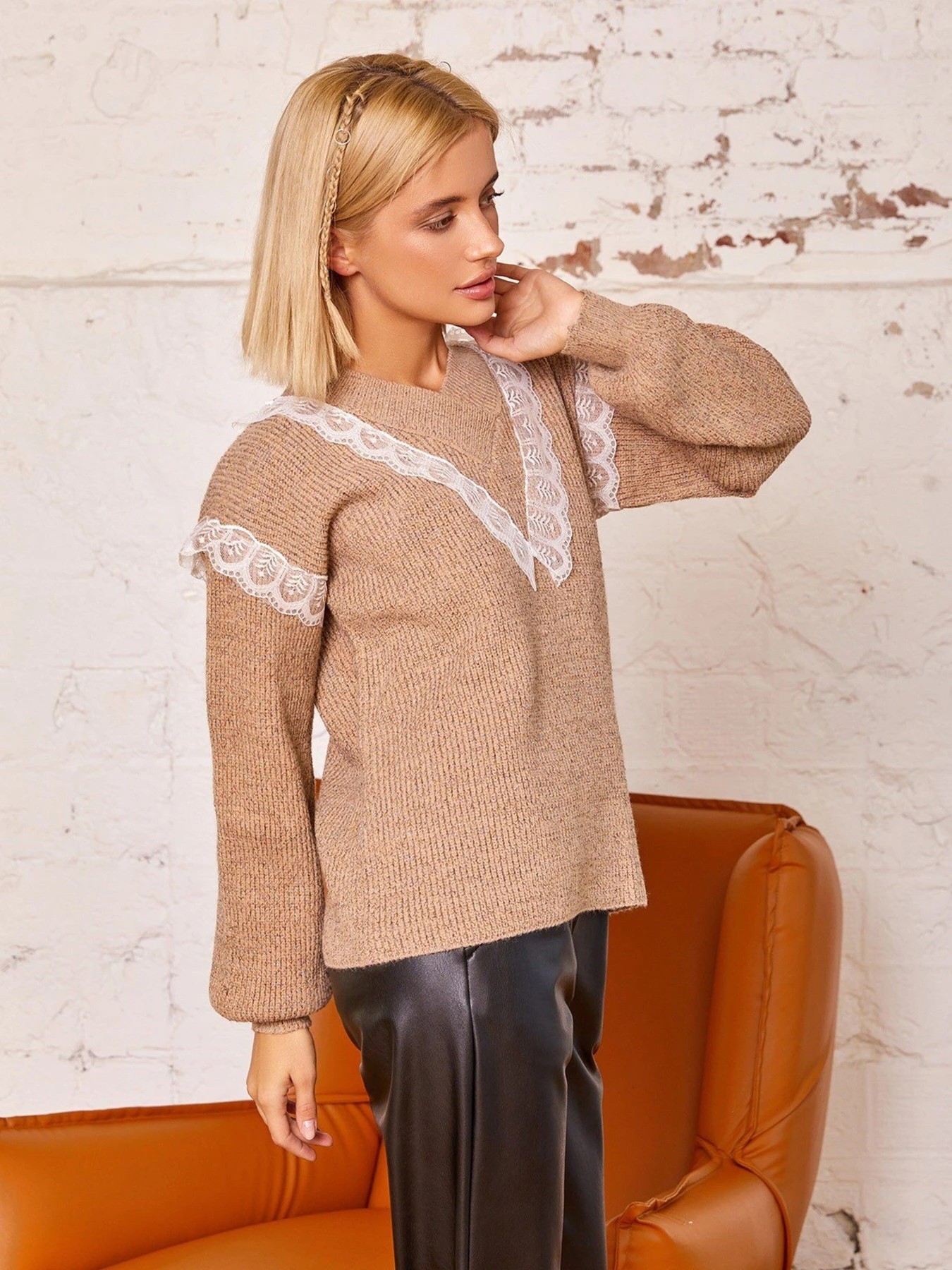 Светри та кардигани ISSA Plus модель WN20-178_beige Фото